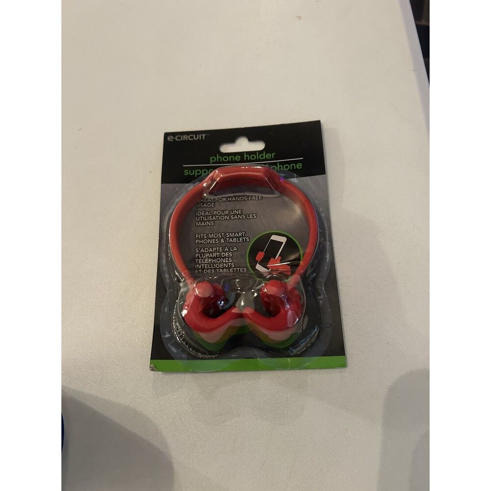New e-Circuit Hands Free Mobile Cell Phone/Tablet Holder red Plastic